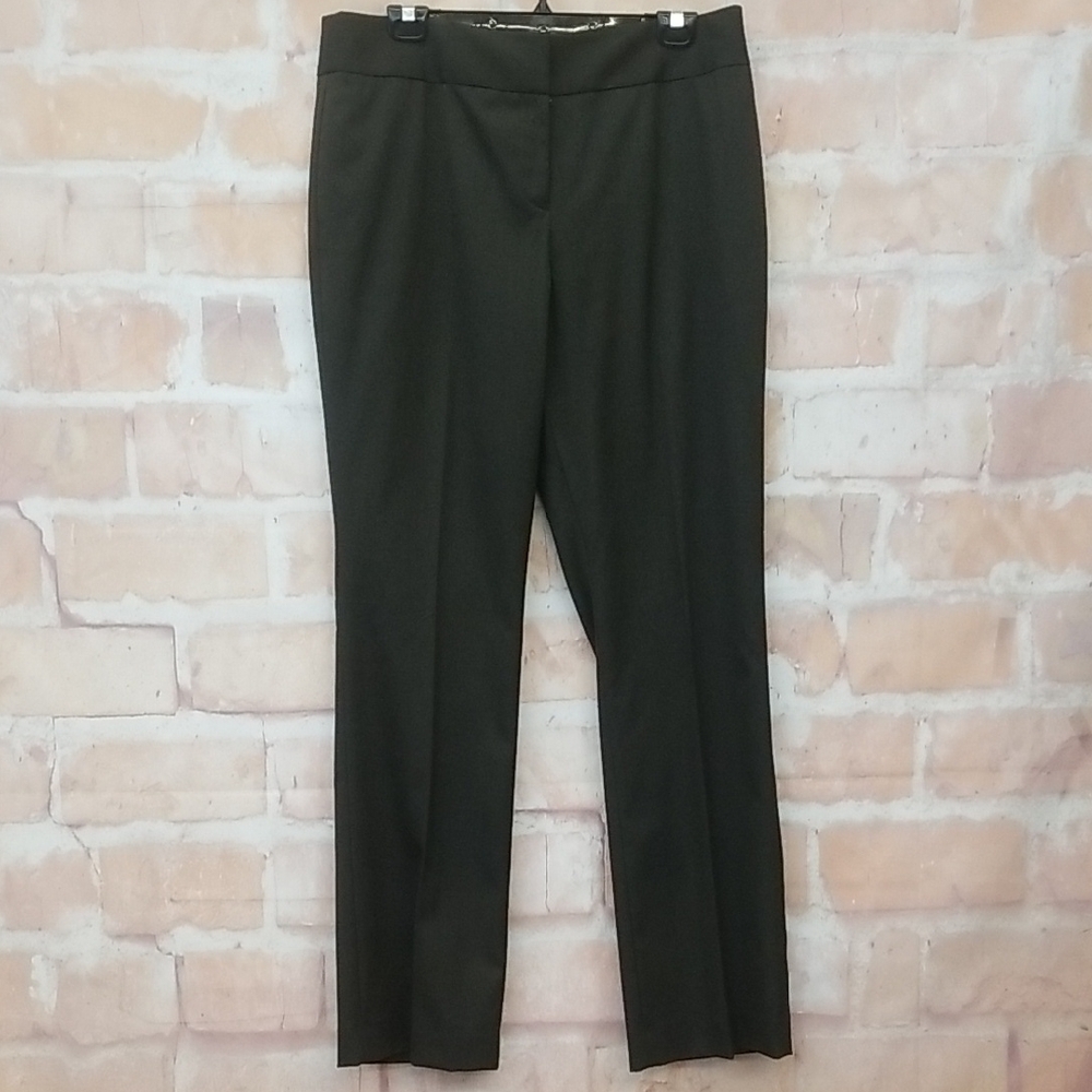 NWT ANTONIO MELANI Size 14 Women's Dark Gray Straight Leg Pants